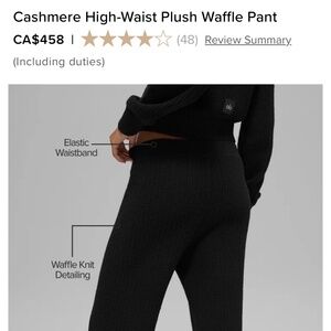 Alo cashmere waffle pant